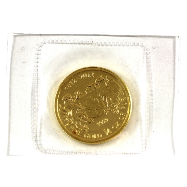 2012 Gold $10 War of 1812 1/4oz .9999 Fine Gold Coin (Tax Exempt)