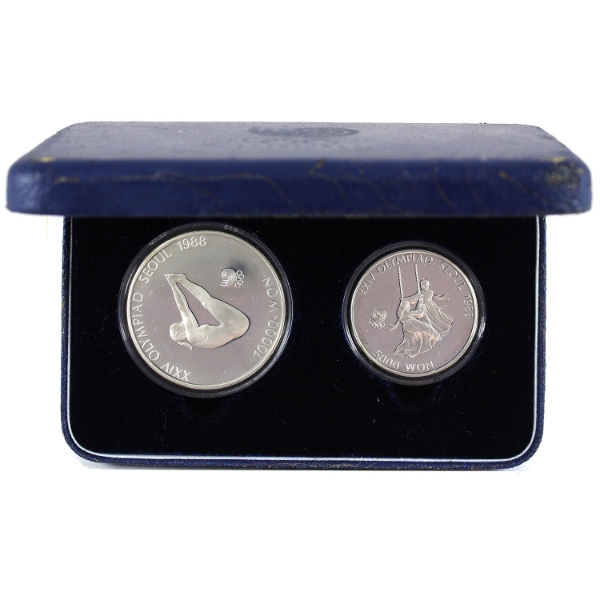 South Korea Sterling Silver 1988 XXIV Olympiad Set