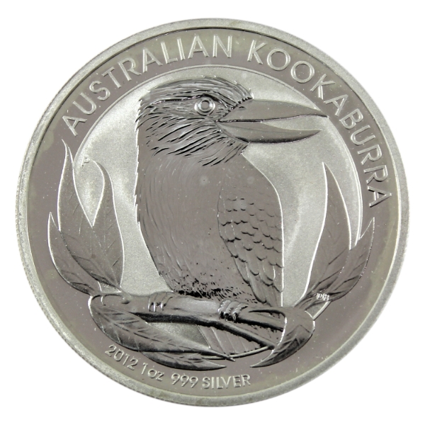 1oz Australia 2012 $1 Kookaburra .999 Fine Silver Round (Tax Exempt)