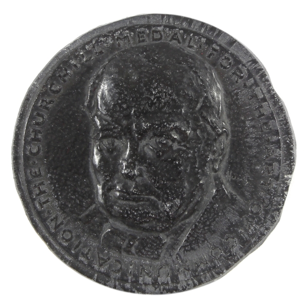 Great Britain 1968 The Churchill Medal for the Art of Communication 66.7g-Base Metal, 54mm