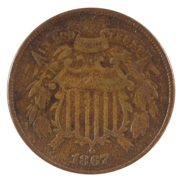 USA 1867 2-cent F-VF