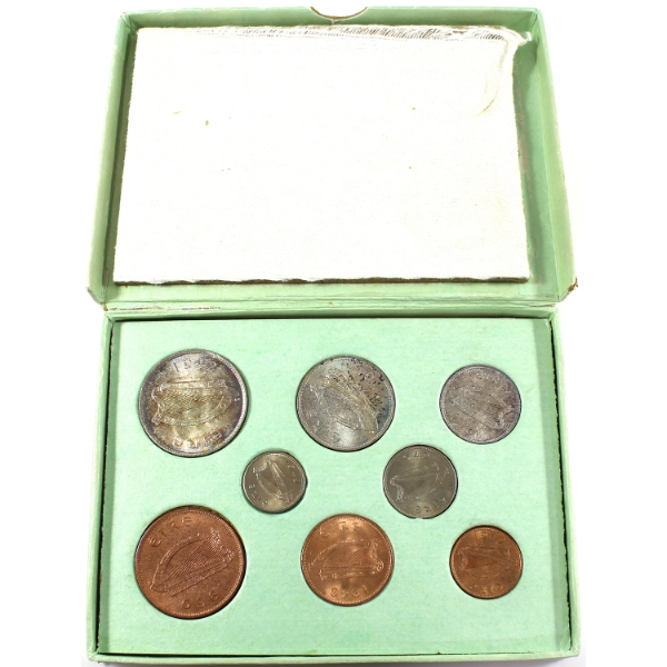 Ireland 1940's Coins of Ireland 8-Coin Mint Set 1941-1950 in Original Packaging