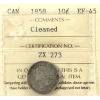 Image 1 : 10-cent 1858 ICCS EF45 (Cleaned)