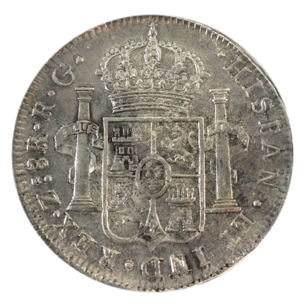 Zacatecas Silver 1821 War of Independence 8 Reales EF-AU
