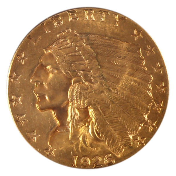 USA Gold 1926 $2.50 Quarter Eagle UNC