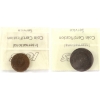 Image 2 : Nova Scotia 1/2-cent 1864 & PEI 1-cent 1871 ICCS MS60 Brown. 2pcs
