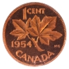Image 2 : 1-cent 1954 SF ICCS PL66 Red; Cameo
