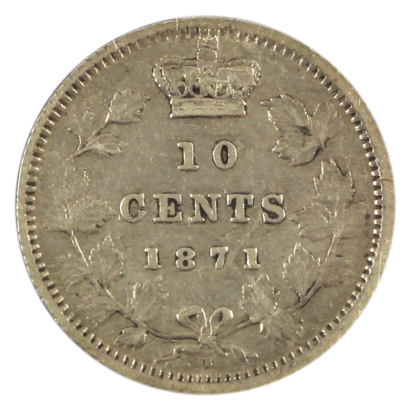 10-cent 1871H VF