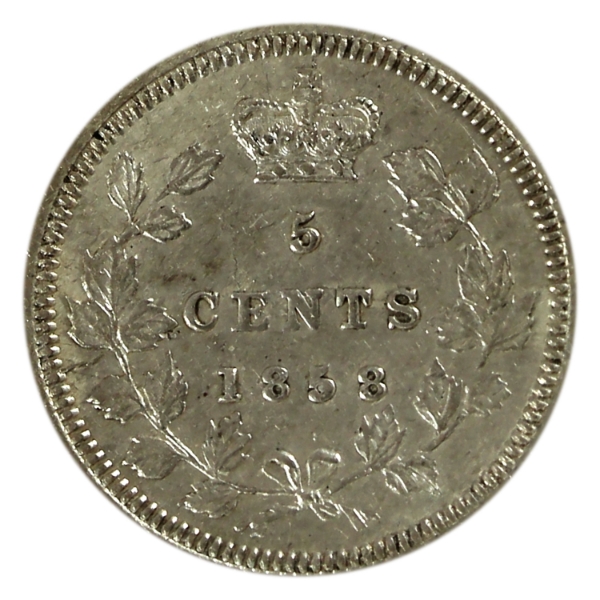 5-cent 1858 Small Date AU