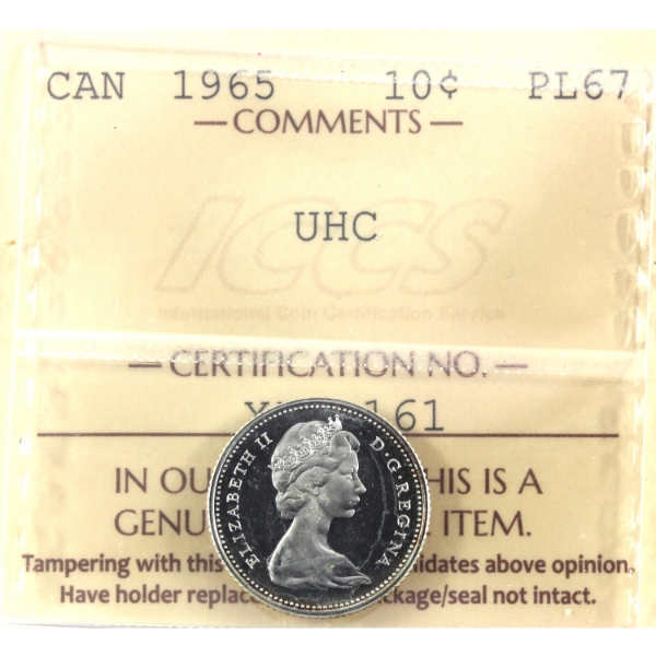 10-cent 1965 ICCS PL67 UHC