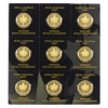 Image 1 : 1g 2015 50-cent MapleGram .9999 Fine Gold Coins in Sheet of 9pcs. (Tax Exempt)