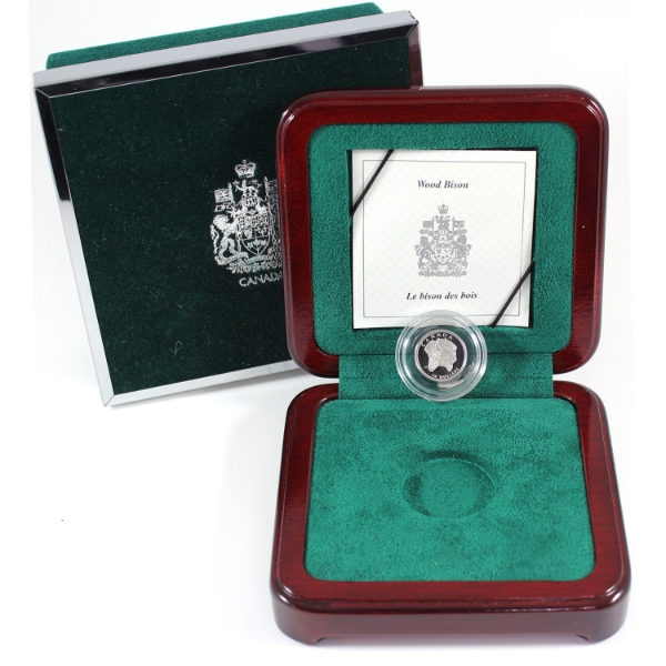 1997 Platinum $30 1/10oz Wood Bison .9995 Platinum Coin (Tax Exempt)