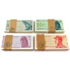 Image 1 : Group Lot of Original 1964 Indonesia 1, 5, 10 & 25 Sen Bundles of Banknotes. 4 Bundles