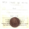 Image 1 : Newfoundland 1-cent 1941C ICCS MS64 Red