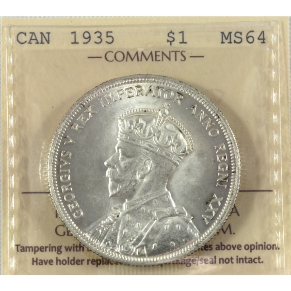 Silver $1 Double XXV ICCS MS64