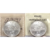 Image 3 : Silver $1 1937 Dbl HP & Regular ICCS MS63. 2pcs.