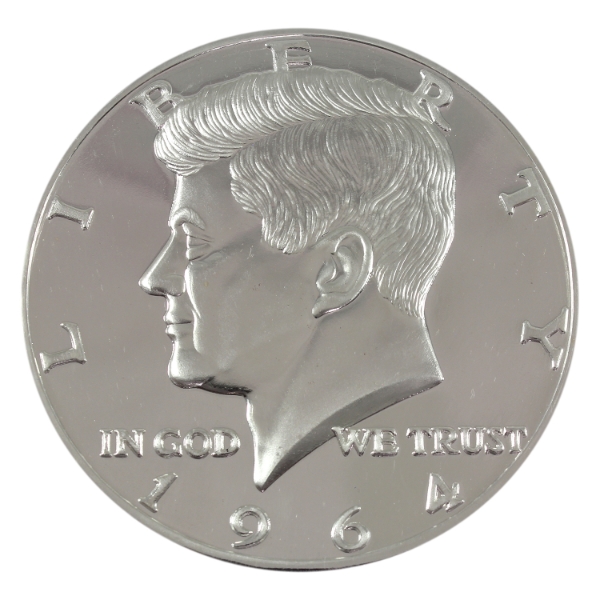 1 Pound USA 1964 JFK Half Dollar Replica .999 Fine Silver Round (Tax Exempt)