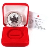 Image 1 : 2001 $5 Silver Maple Leaf 1oz .9999 Fine Silver Coin w/ Year of the Snake Privy Mark (Tax Exempt)