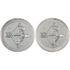 Image 1 : 1oz Tokelau 2022 $5 Zodiac Signs - Sagittarius .999 Fine Silver Coins. 2pcs (Tax Exempt)