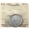 Image 1 : New Brunswick 20-cent 1864 ICCS EF45