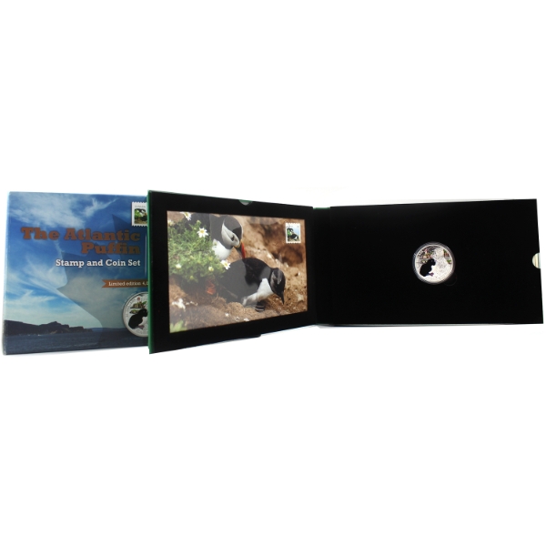 2015 $20 Baby Animals: Atlantic Puffin Coin and Stamp Set (Tax Exempt)