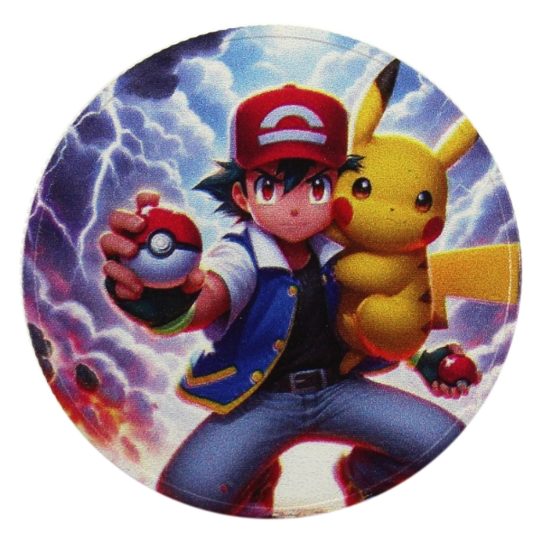 1oz Pokémon Catching Them All In Heaven .999 Fine Colourized Silver Round (Tax Exempt)