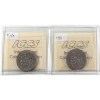 Image 2 : 50-cent 1973 Missing A & 1973 Missing AD ICCS MS64. 2pcs.