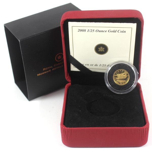 2008 50-cent de Havilland Beaver 1/25oz .9999 Gold Coin (Tax Exempt)