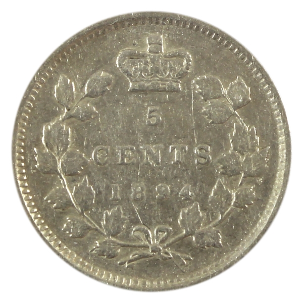5-cent 1894 VF-EF