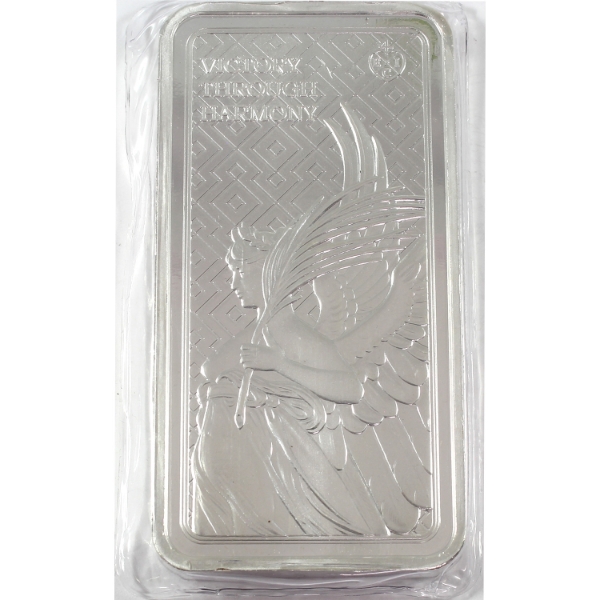 10oz St. Helena 2022 £10 Queen's Virtues- Victory .999 Fine Silver Bar (Tax Exempt)