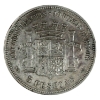 Image 2 : Spain 1870SNM 5 Pesetas EF-AU (Impaired)