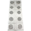 Image 1 : 10x 1oz 1989 $5 SML .9999 Fine Silver in Sealed Sheet. 10pcs