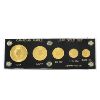Image 1 : 1997 Gold Fractional GML 5-coin Set In Vintage Plastic Holder & Felt Case. 