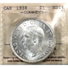 Image 1 : Silver $1 1938 ICCS MS64