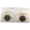 Image 2 : 1-cent 1902 & 1906 ICCS MS62 Red & Brown. 2pcs.