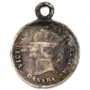 Image 2 : Love Token Engraved on Canada Queen Victoria 5-cent. Initials "EJR"