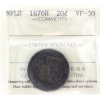 Image 1 : Newfoundland 20-cent 1876H ICCS VF30