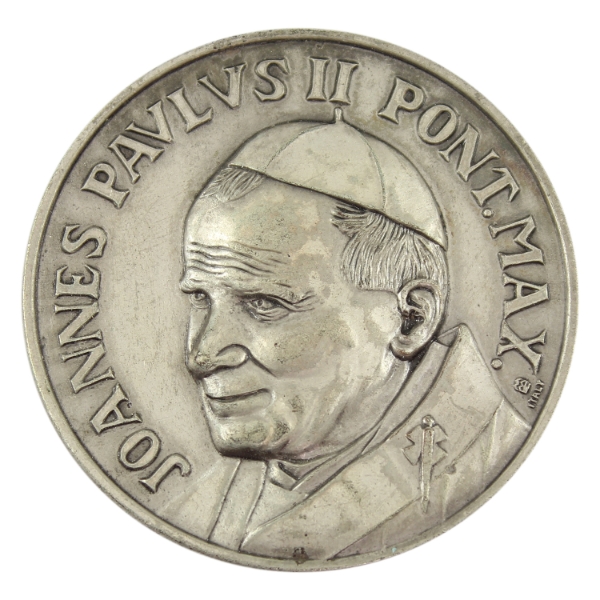 N.D. Joannes Paulus II Pont. Max. Totus Tuus 63.96g-Silver Plated Brass, 49mm