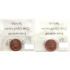 Image 2 : 1-cent 1984 & 1987 ICCS MS66 Red. 2pcs