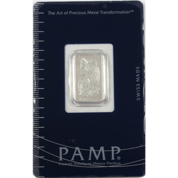 5g PAMP Suisse Lady Fortuna .999 Fine Silver Bar Sealed in Assay Card (Tax Exempt)