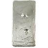 Image 2 : 5oz RSSC Hammered Bar w/ Enameled Black Flag .999 Fine Silver (Tax Exempt)