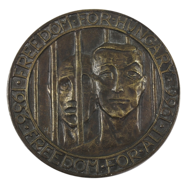 1966 Freedom For Hungary Medal 330.41g-Brass, 100mm