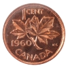 Image 2 : 1-cent 1960 ICCS MS66 Red