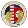 Image 1 : USA 2018 Donald Trump & Kim Jong-Un Summit Commemorative Colourized Coin