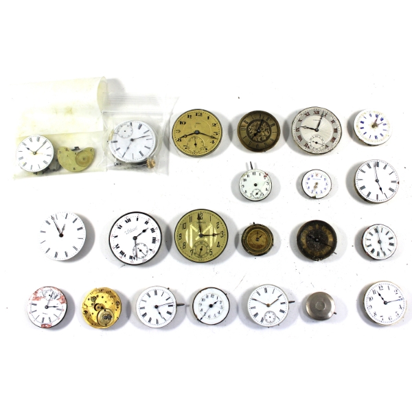 Swiss Pocket Watch Movement Assemblies. 39pcs.