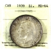 Image 1 : Silver $1 1939 ICCS MS64