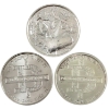 Image 1 : 4oz Lot Total! 2oz No Prey No Pay Pirate Ship & 2x 1oz Paradigm Failure Shield Fine Silver Rounds