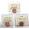 Image 2 : 1-cent 1990, 1991 & 1992 ICCS MS66 Red. 3pcs