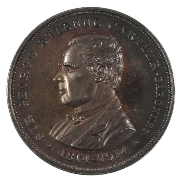 Canada 1914 Caron et Freres Montreal Sir George-Etienne Cartier Centenary Medal 