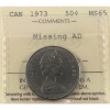 Image 1 : 50-cent 1973 Missing AD ICCS MS65